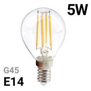 LED bolvormige gloeilamp E14 G45 5W