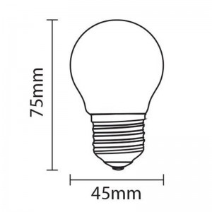 LED lamp E27 G45