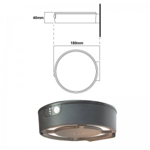 FORTUNATO FUMAGALLI Wandlamp op zonne-energie met sensor en CCT