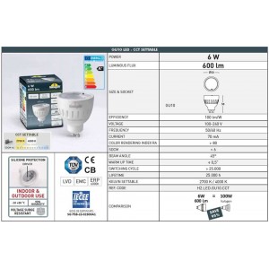 lamp GU10 6W Fumagalli