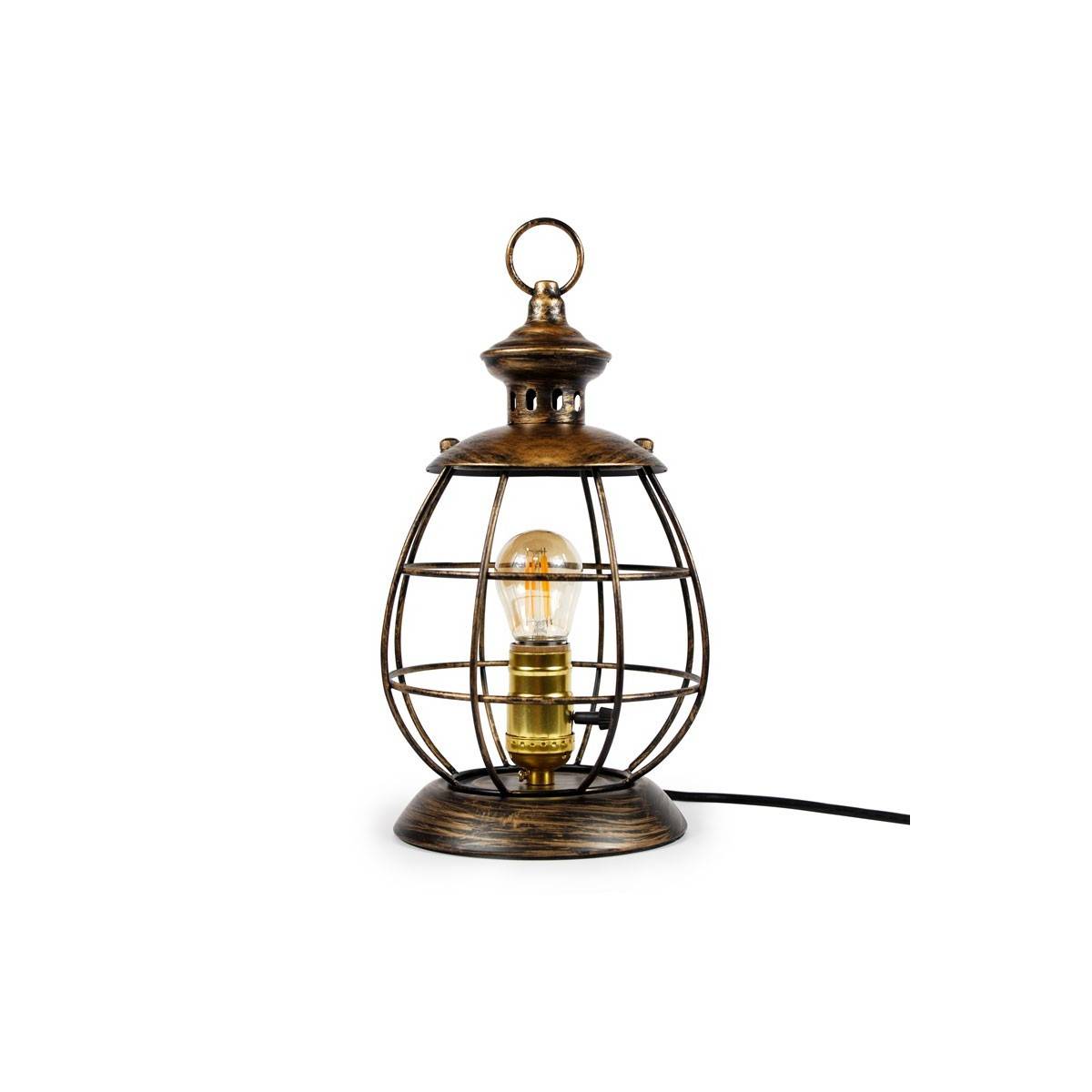 Cage tafellamp en hanglamp "Boose" G45 amber inbegrepen