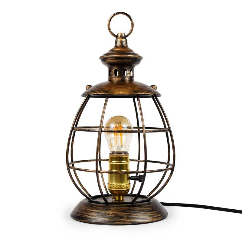 Cage tafellamp en hanglamp "Boose" G45 amber inbegrepen