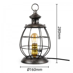 Cage tafellamp en hanglamp "Boose" G45 amber inbegrepen