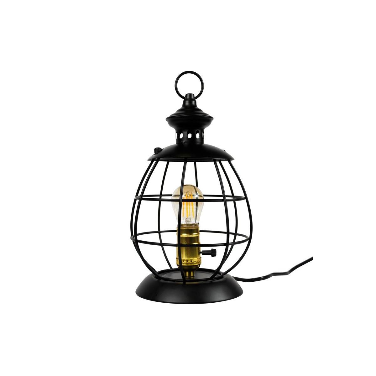 Cage tafellamp en hanglamp "Boose" G45 amber inbegrepen