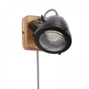 Wandlamp met fitting en schakelaar "MOTT" Inclusief gloeilamp