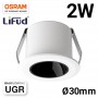 Inbouw LED Downlight Mini 2W Laag UGR