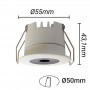 Mini inbouwspots LED 5W Laag UGR 55x43,1mm