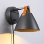 Ellen" wandlamp met kabel en schakelaar