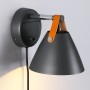 Ellen" wandlamp met kabel en schakelaar