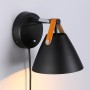 Ellen" wandlamp met kabel en schakelaar