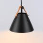 hanglamp met leren riem