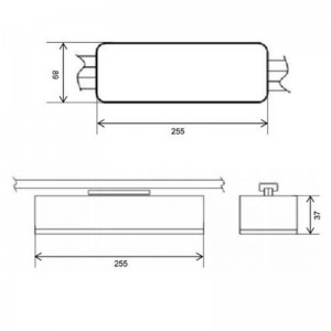 Driefasige noodverlichting LED REX CARRIL 60LM IP44