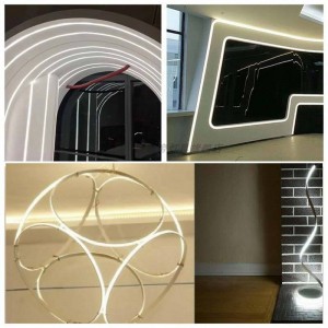 Flexibel aluminium profiel 10x10 voor neon of siliconen huls