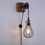 Vintage hanglamp "PENDOL" katrol en stekker