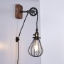 Vintage hanglamp "PENDOL" katrol en stekker