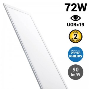 LED slim paneel 120X60cm 72W 6500LM UGR19 Driver Philips