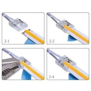 8mm eenkleurige strip-naar-strip overbruggingsconnector voor profiel