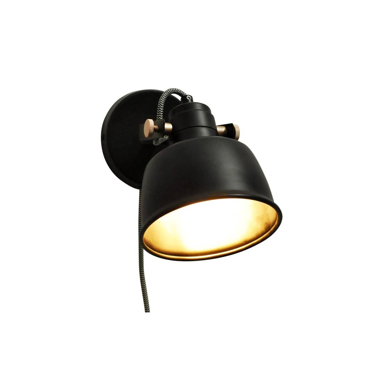 Binnenwandlamp "KUKKA" met schakelaar en stopcontact