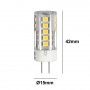 G4 Bi-Pin 2,5W 12V-DC/AC 270lm LED-lamp G4 Bi-Pin 2,5W 12V-DC/AC 270lm