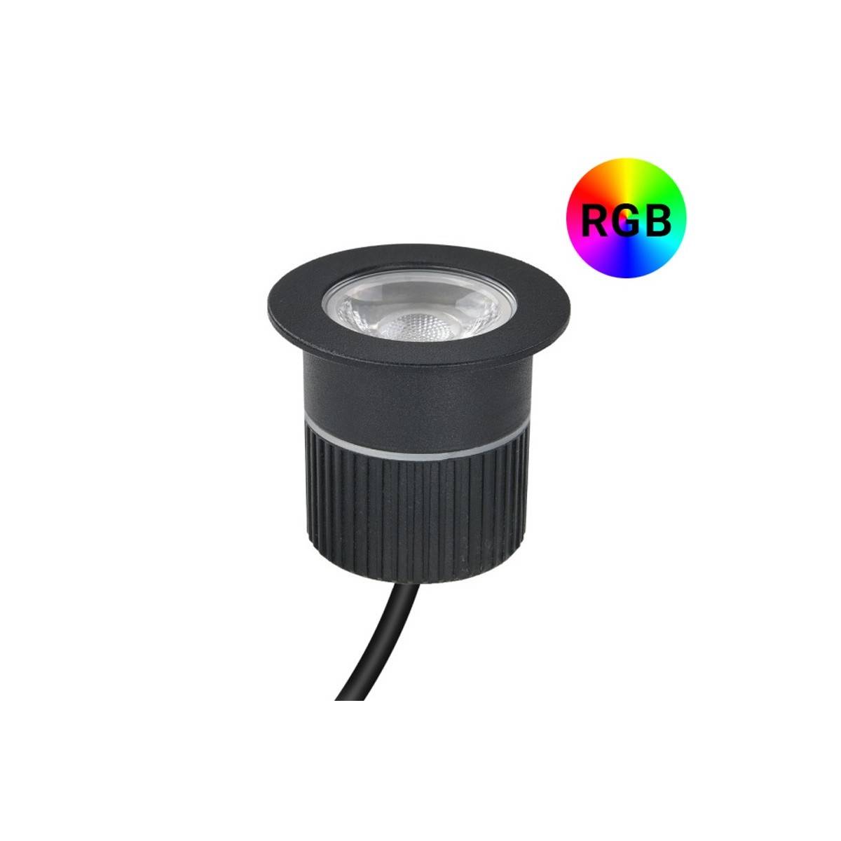 LED inbouwarmatuur 9W RGB 12V-DC IP67