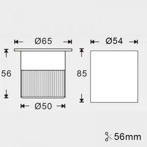 LED inbouwarmatuur 4,5W RGB