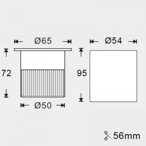 LED inbouwarmatuur 9W RGB 12V-DC IP67