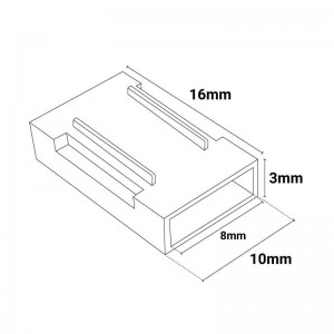 Strip to strip connector COB CLIP INVISIBLE 2 pin 8mm IP20