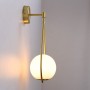 Glazen bol wandlamp "Clara".