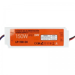 Compacte waterdichte voeding 24V 150W IP67