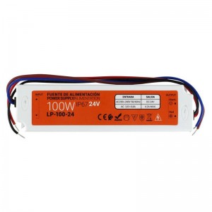 Compacte waterdichte voeding 24V 100W IP67