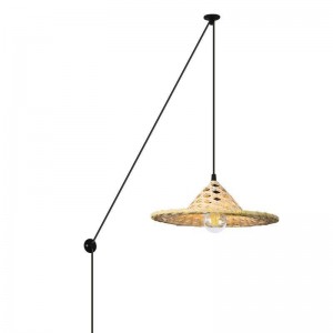 Bamboe hanglamp met fitting "NONA".