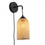 Rieten wandlamp