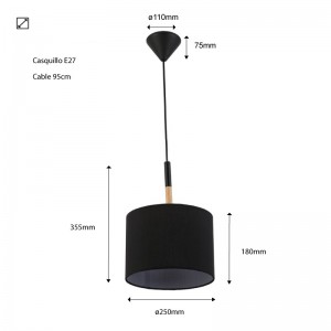 Afmetingen lampen