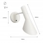 Witte wandlamp