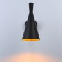 Verstelbare binnenwandlamp zwart en goudkleur - art deco nordic stijl