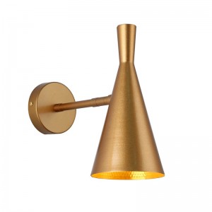 Gouden wandlamp