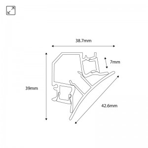 Afmetingen Aluminium hoekprofiel