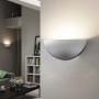 Gipsen wandlamp "HALF" E14