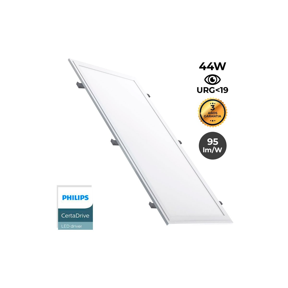 Inbouw LED Paneel 1200x300mm met Montageset