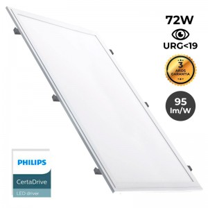 Inbouw LED Paneel 1200X600mm Slank 44W PHILIPS DRIVER UGR19 met montageset