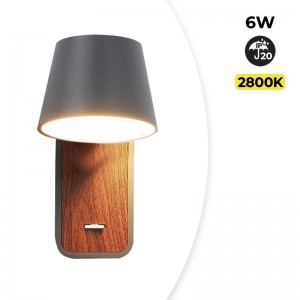 Roterende wandlamp "KOPPEN" 6W 2700K