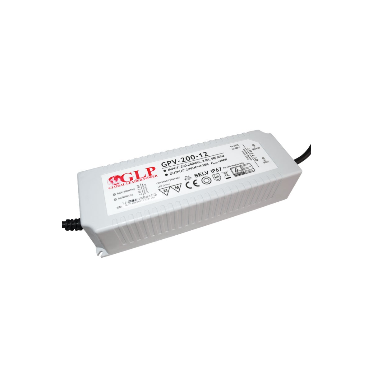 200W 12V LED-voeding - LPG