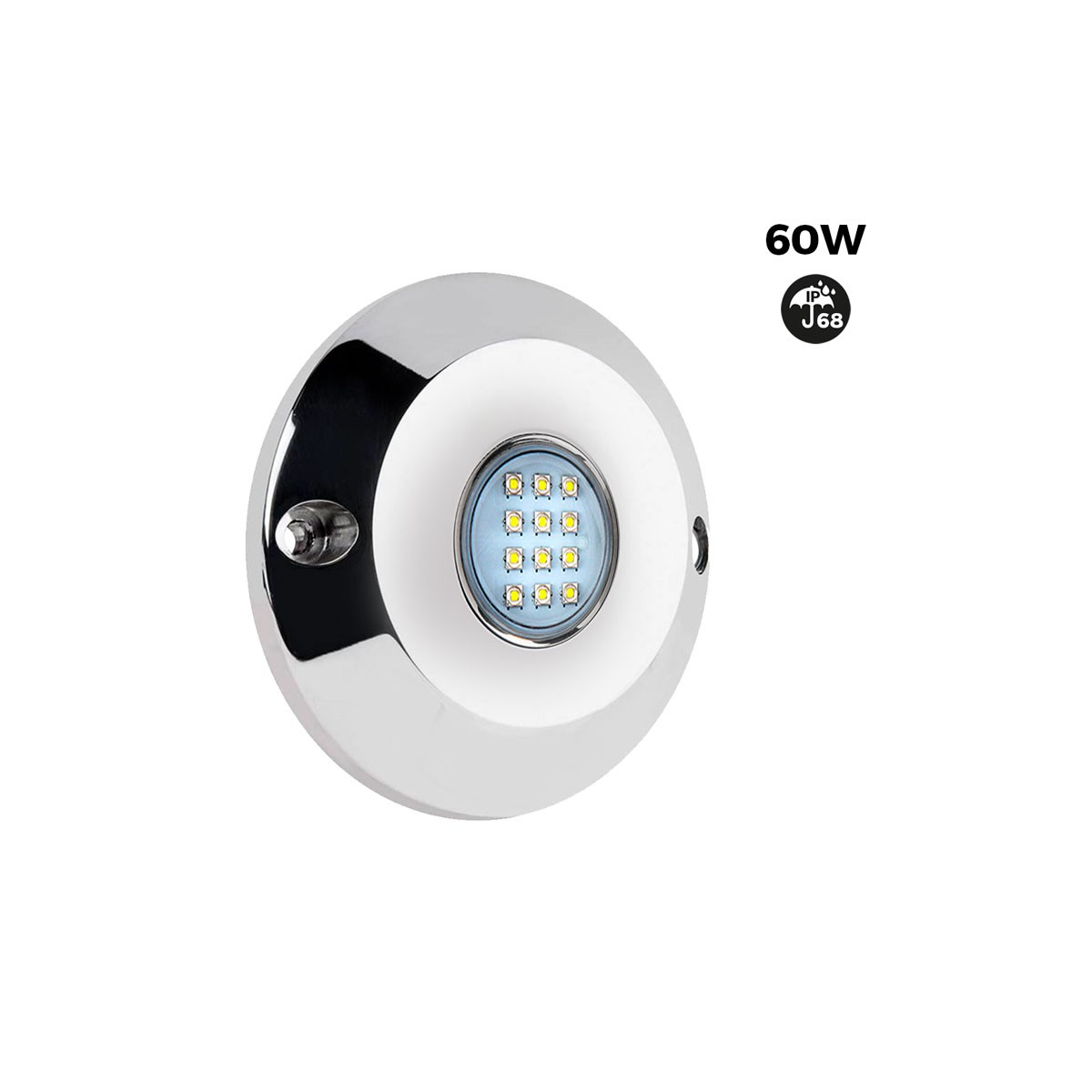 OPPERVLAKTE MARINE LAMP 60W "Cool White" 12V IP68