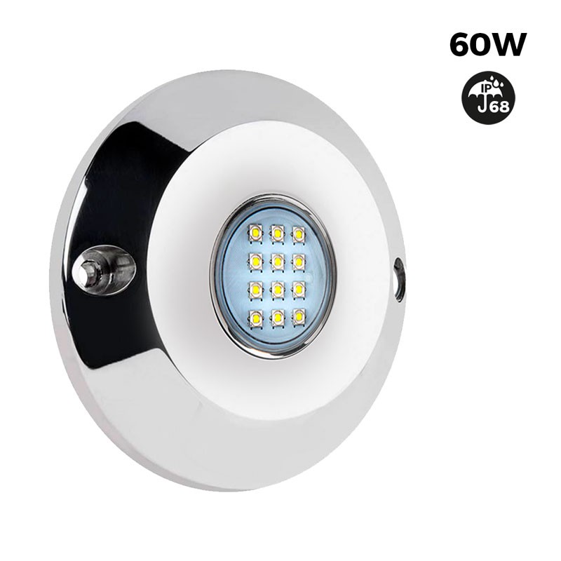 OPPERVLAKTE MARINE LAMP 60W "Cool White" 12V IP68