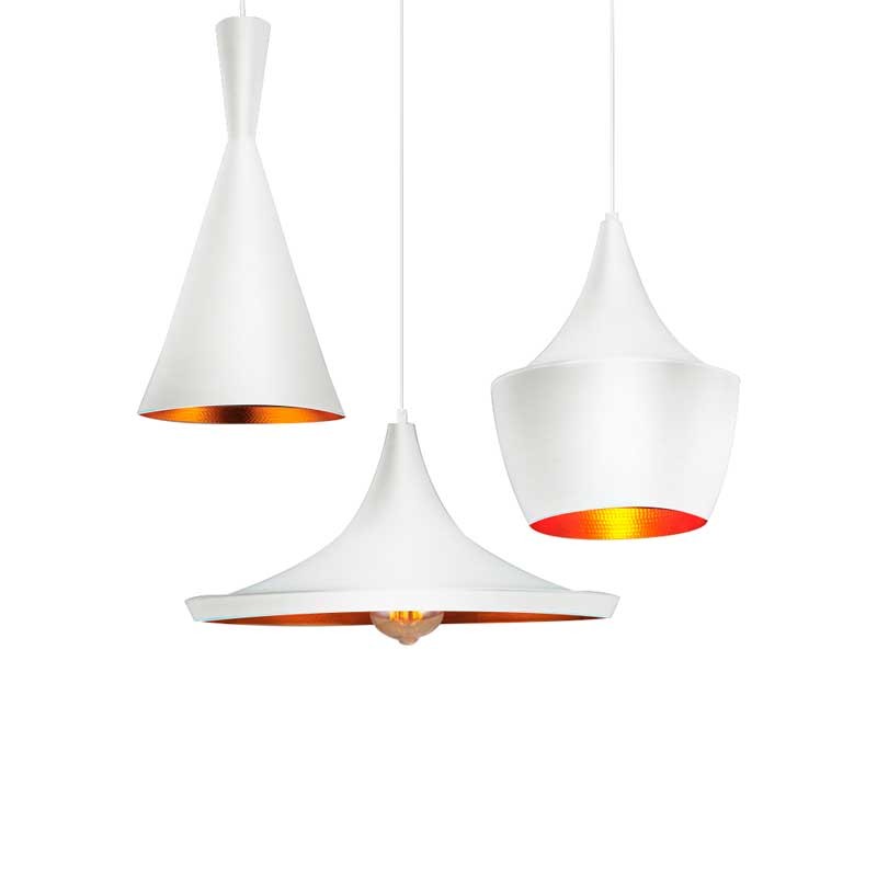 Set van 3 Scandinavische hanglampen "SOLVANG - HELGA - KOLDING".