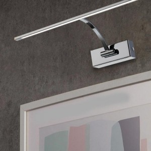 Vernikkelde wandlamp voor schilderijverlichting