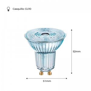 LED lamp VALUE PAR16 80 GU10 120º 6,9W 4000K