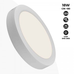 Opbouw LED plafondlamp DOB 18W Hoog Rendement