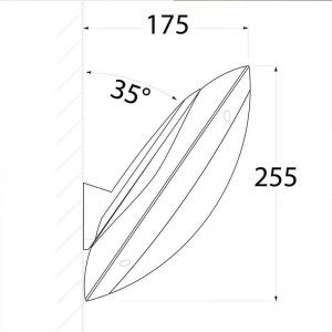 WANDLAMP VOOR BINNEN BUITEN FUMAGALLI REMIMADDI VE MET KANTELING 35 ZWART OPAAL E27