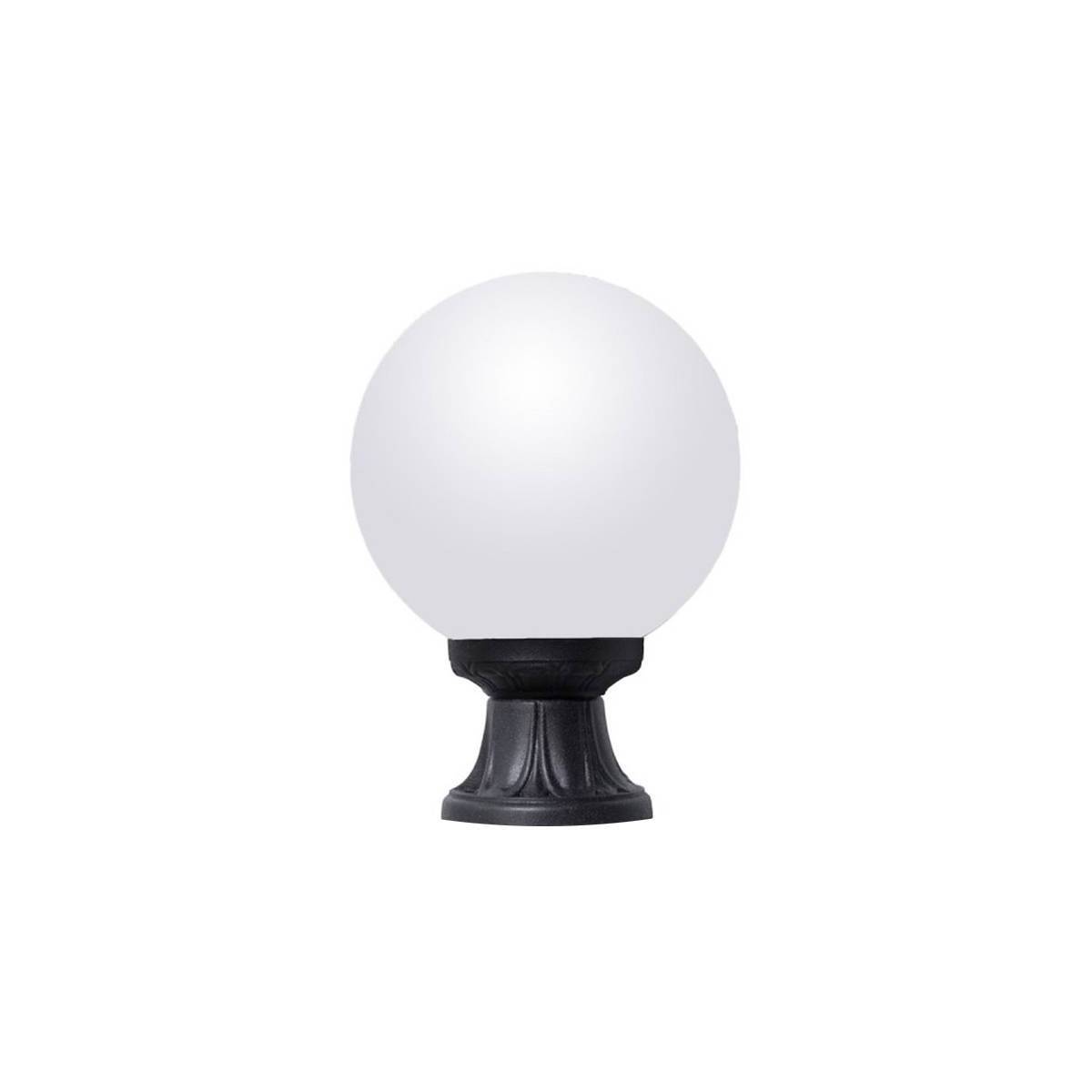 VLOERLAMP GLOBE GLOBE LAMP OPAAL GLAS FUMAGALLI MIKROLOTG250 ZWART MET LAMPHOUDER E27